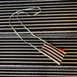 The Sticky Sis Club - KNITTED STRIPES Handytasche • mist + fig - Handytasche - ROSA ECK