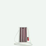 The Sticky Sis Club - KNITTED STRIPES Handytasche • mist + fig - Handytasche - ROSA ECK