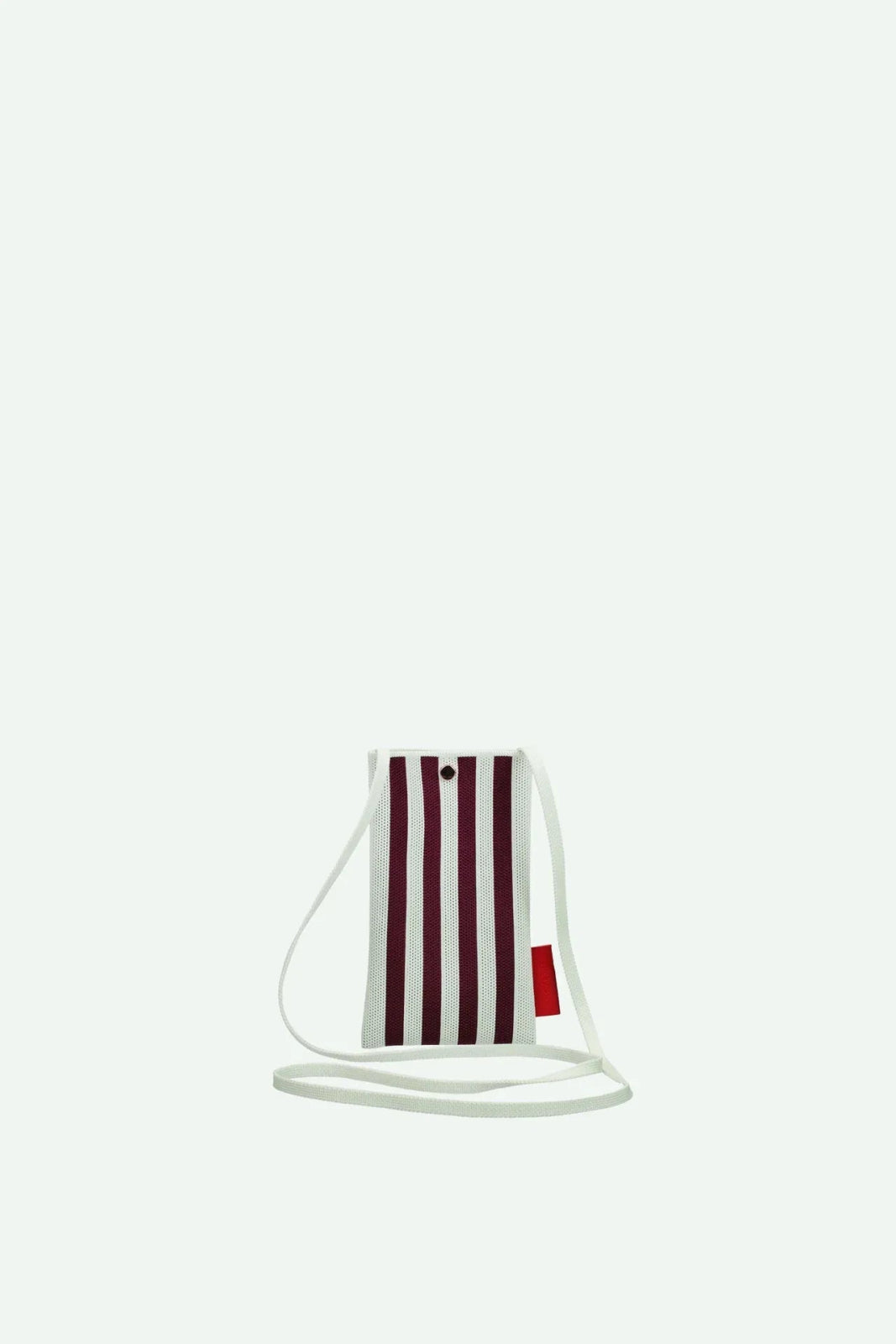 The Sticky Sis Club - KNITTED STRIPES Handytasche • mist + fig - Handytasche - ROSA ECK
