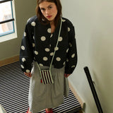 The Sticky Sis Club - KNITTED STRIPES Handytasche • mist + fig - Handytasche - ROSA ECK Concept Store