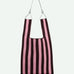 The Sticky Sis Club - KNITTED STRIPES Shopper • chocolate + bubblegum - Tasche - ROSA ECK Concept Store