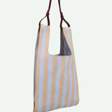 The Sticky Sis Club - KNITTED STRIPES Shopper • marzipan + sky - Tasche - ROSA ECK Concept Store