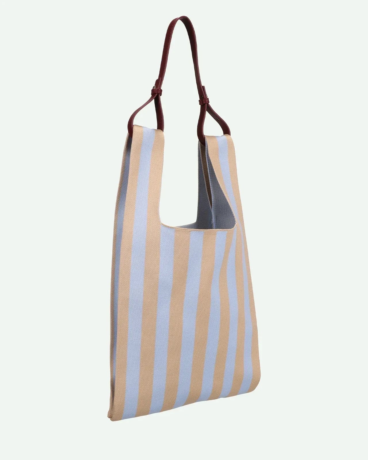 The Sticky Sis Club - KNITTED STRIPES Shopper • marzipan + sky - Tasche - ROSA ECK Concept Store