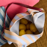 The Sticky Sis Club - KNITTED STRIPES Shopper • marzipan + sky - Tasche - ROSA ECK Concept Store