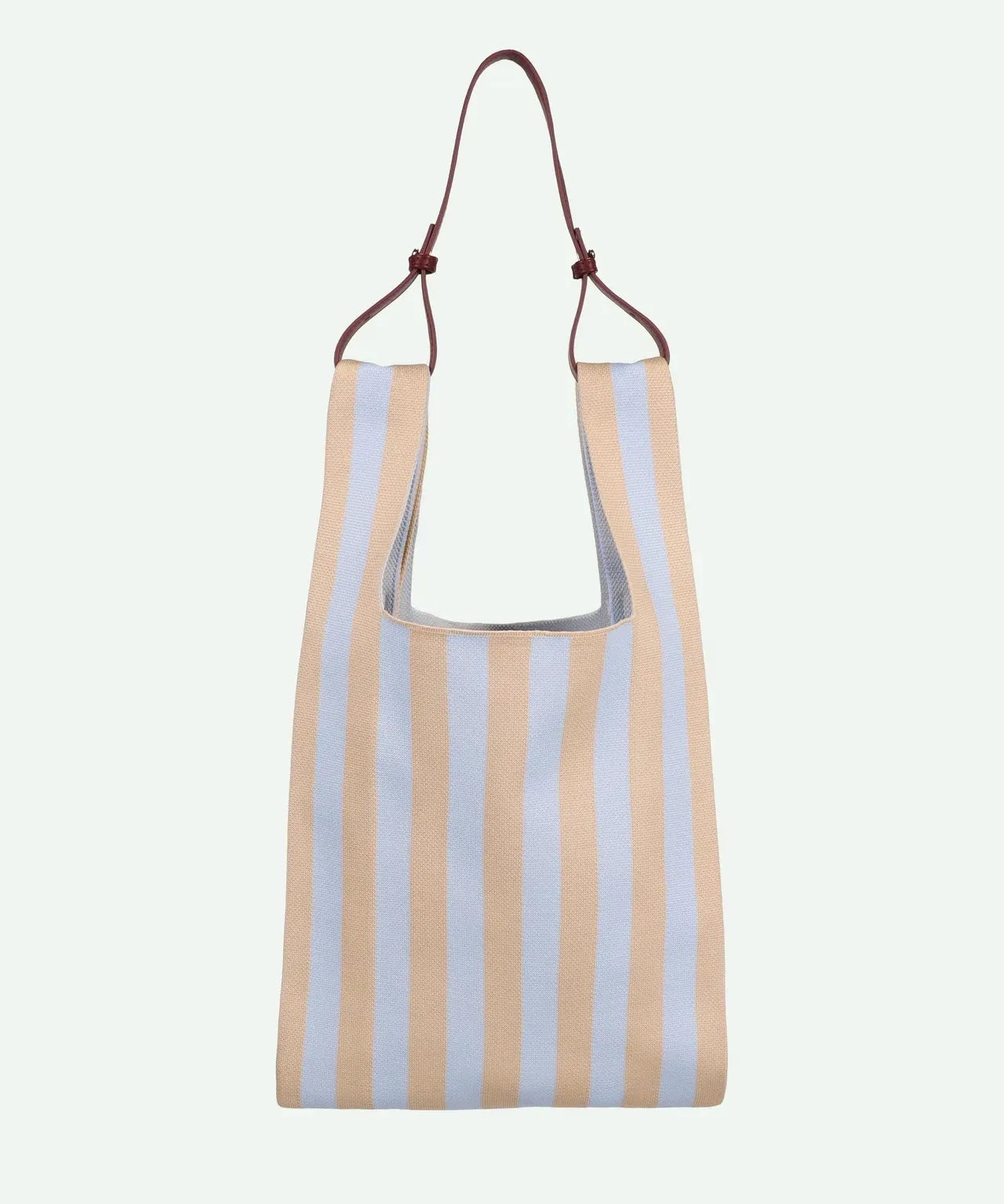 The Sticky Sis Club - KNITTED STRIPES Shopper • marzipan + sky - Tasche - ROSA ECK Concept Store