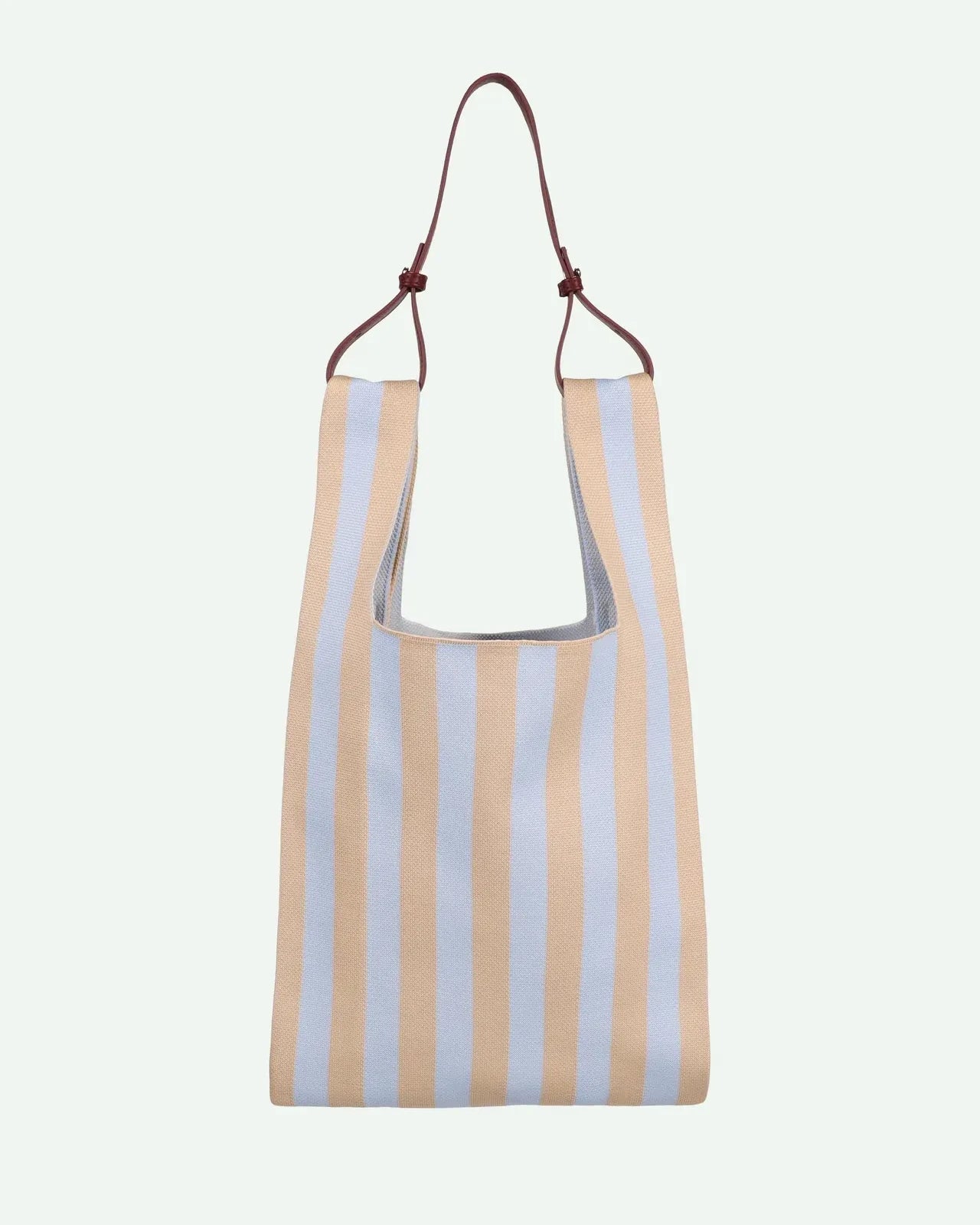 The Sticky Sis Club - KNITTED STRIPES Shopper • marzipan + sky - Tasche - ROSA ECK Concept Store