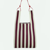 The Sticky Sis Club - KNITTED STRIPES Shopper • mist + fig - Tasche - ROSA ECK Concept Store
