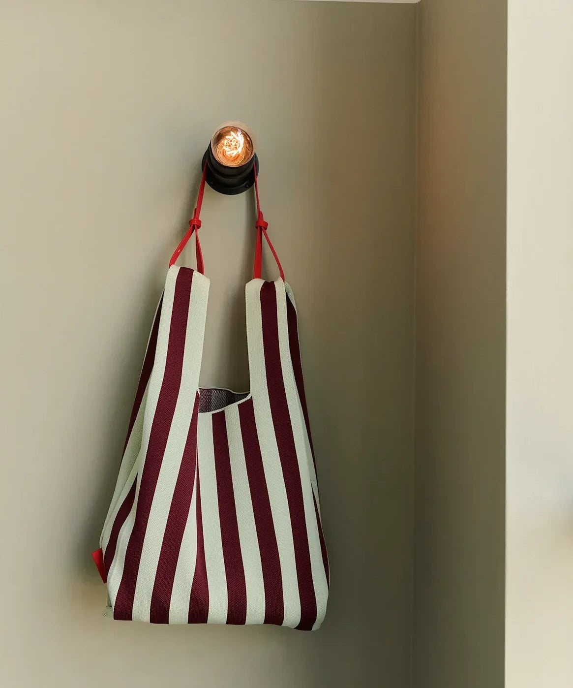 The Sticky Sis Club - KNITTED STRIPES Shopper • mist + fig - Tasche - ROSA ECK Concept Store