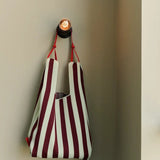 The Sticky Sis Club - KNITTED STRIPES Shopper • mist + fig - Tasche - ROSA ECK Concept Store