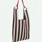 The Sticky Sis Club - KNITTED STRIPES Shopper • mist + fig - Tasche - ROSA ECK Concept Store