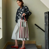 The Sticky Sis Club - KNITTED STRIPES Shopper • mist + fig - Tasche - ROSA ECK Concept Store