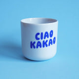 tinyday - CIAO KAKAO Becher | Blau - Kaffee - und Teetasse - ROSA ECK - , ,