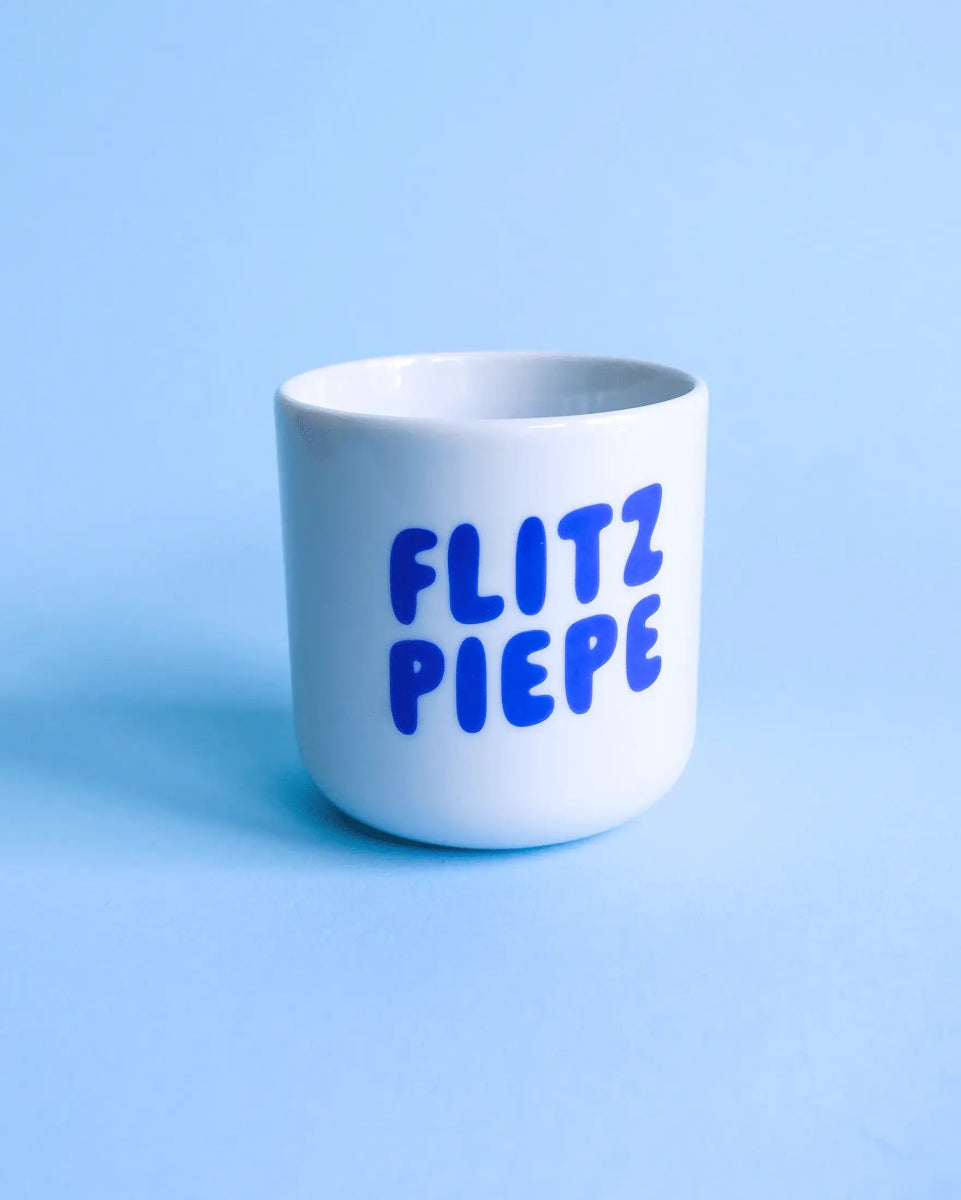 tinyday - FLITZPIEPE Becher • Blau - Kaffee - und Teetasse - ROSA ECK Concept Store