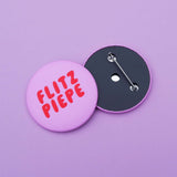 tinyday - FLITZPIEPE Button | Rot - Button - ROSA ECK - , ,