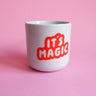 tinyday - IT’S MAGIC Becher | Rot - Kaffee - und Teetasse - ROSA ECK - , ,