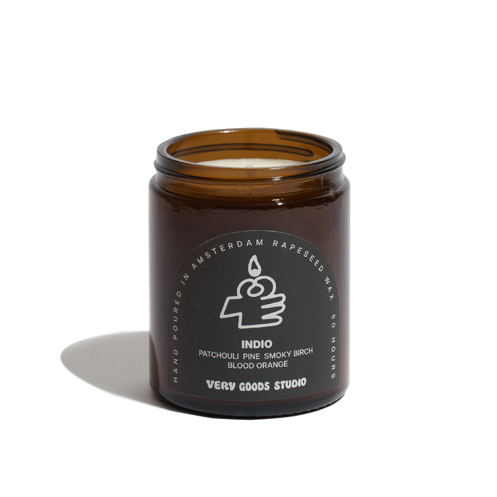 Very Goods Studio - INDIO Große Duftkerze im Glas (170 ml) - Kerze - ROSA ECK Concept Store