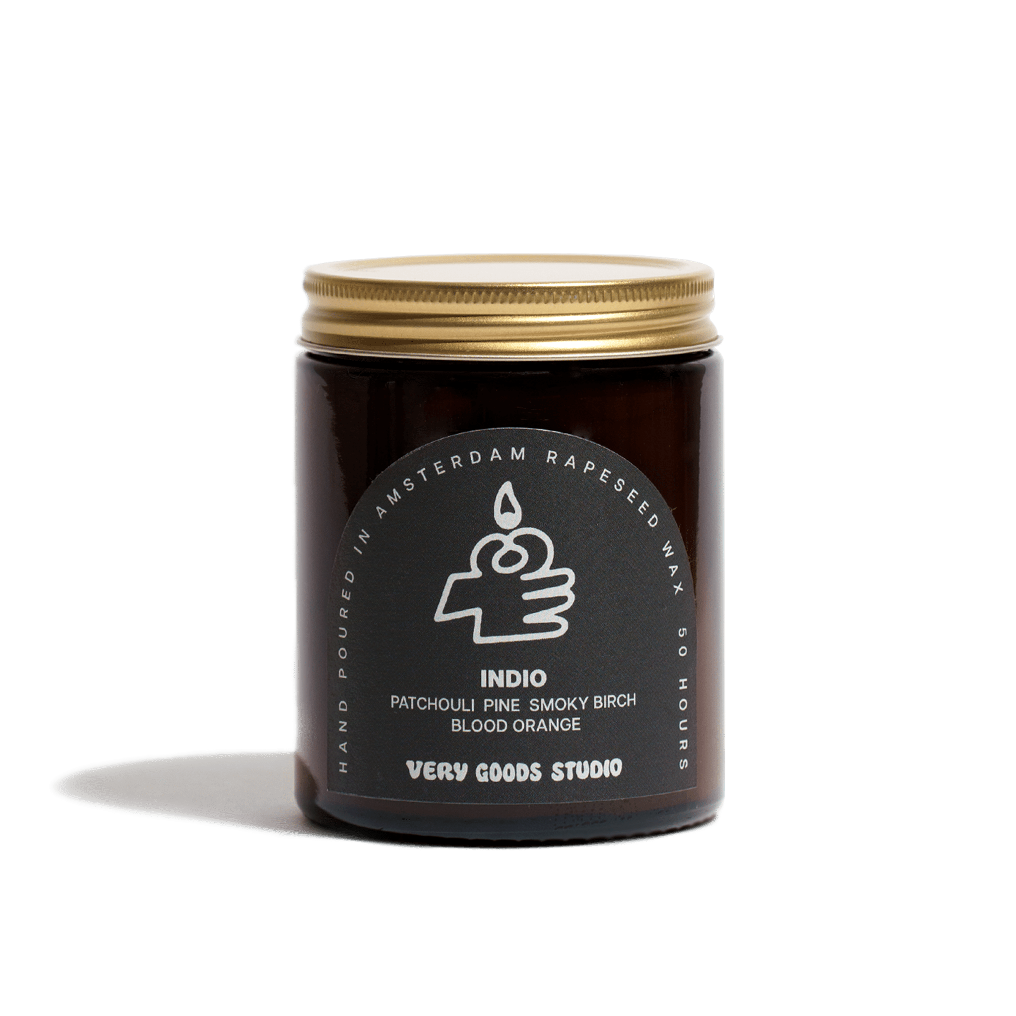 Very Goods Studio - INDIO Große Duftkerze im Glas (170 ml) - Kerze - ROSA ECK Concept Store