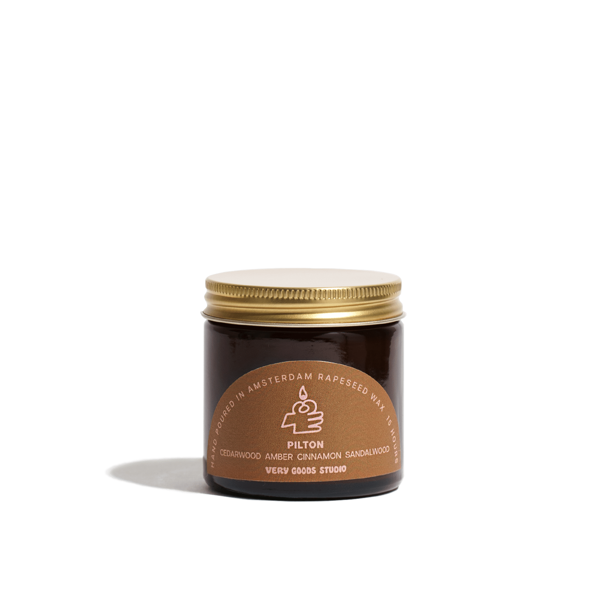 Very Goods Studio - PILTON Duftkerze im Glas (60 ml) - Kerze - ROSA ECK Concept Store