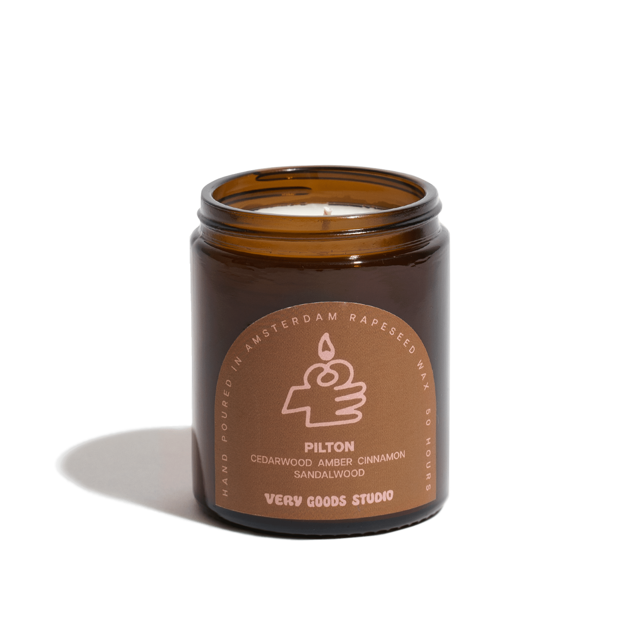 Very Goods Studio - PILTON Große Duftkerze im Glas (170 ml) - Kerze - ROSA ECK Concept Store