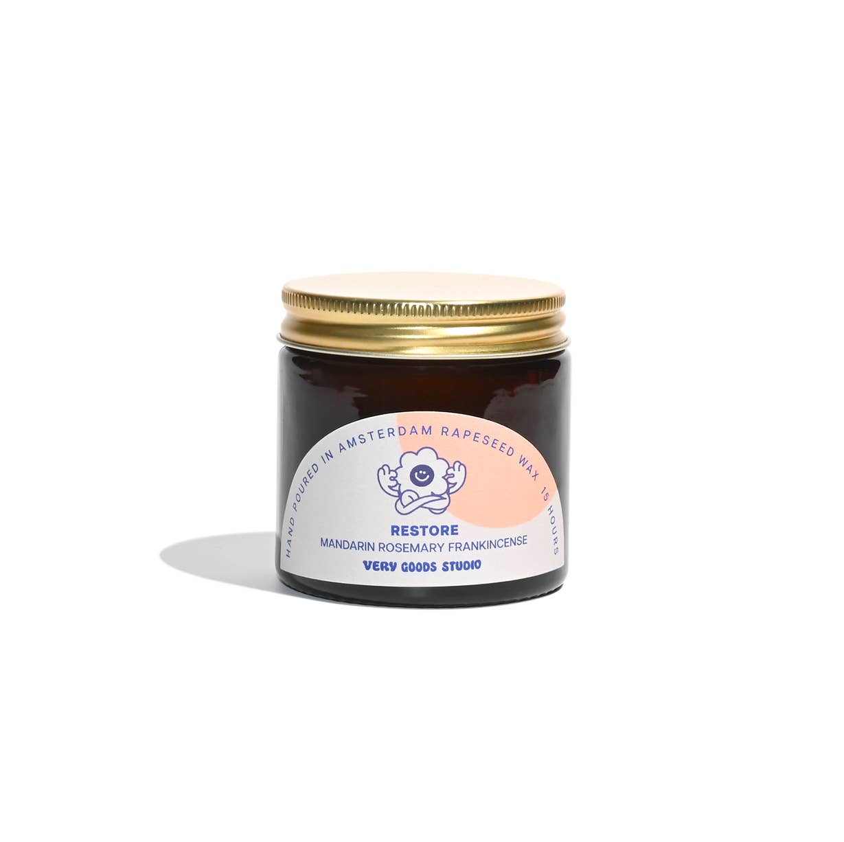 Very Goods Studio - RESTORE Duftkerze im Glas (60 ml) - ROSA ECK