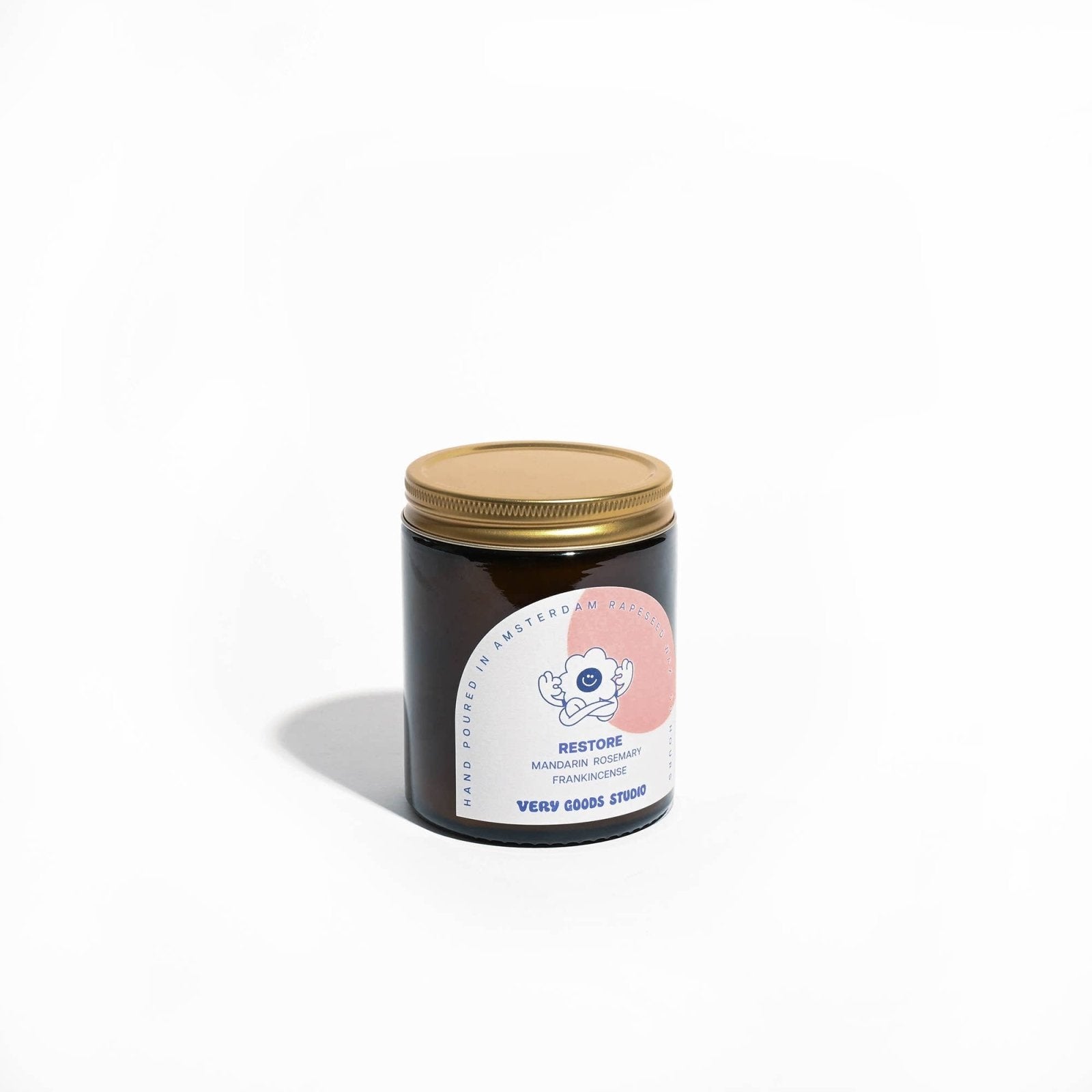 Very Goods Studio - RESTORE Große Duftkerze im Glas (170 ml) - ROSA ECK