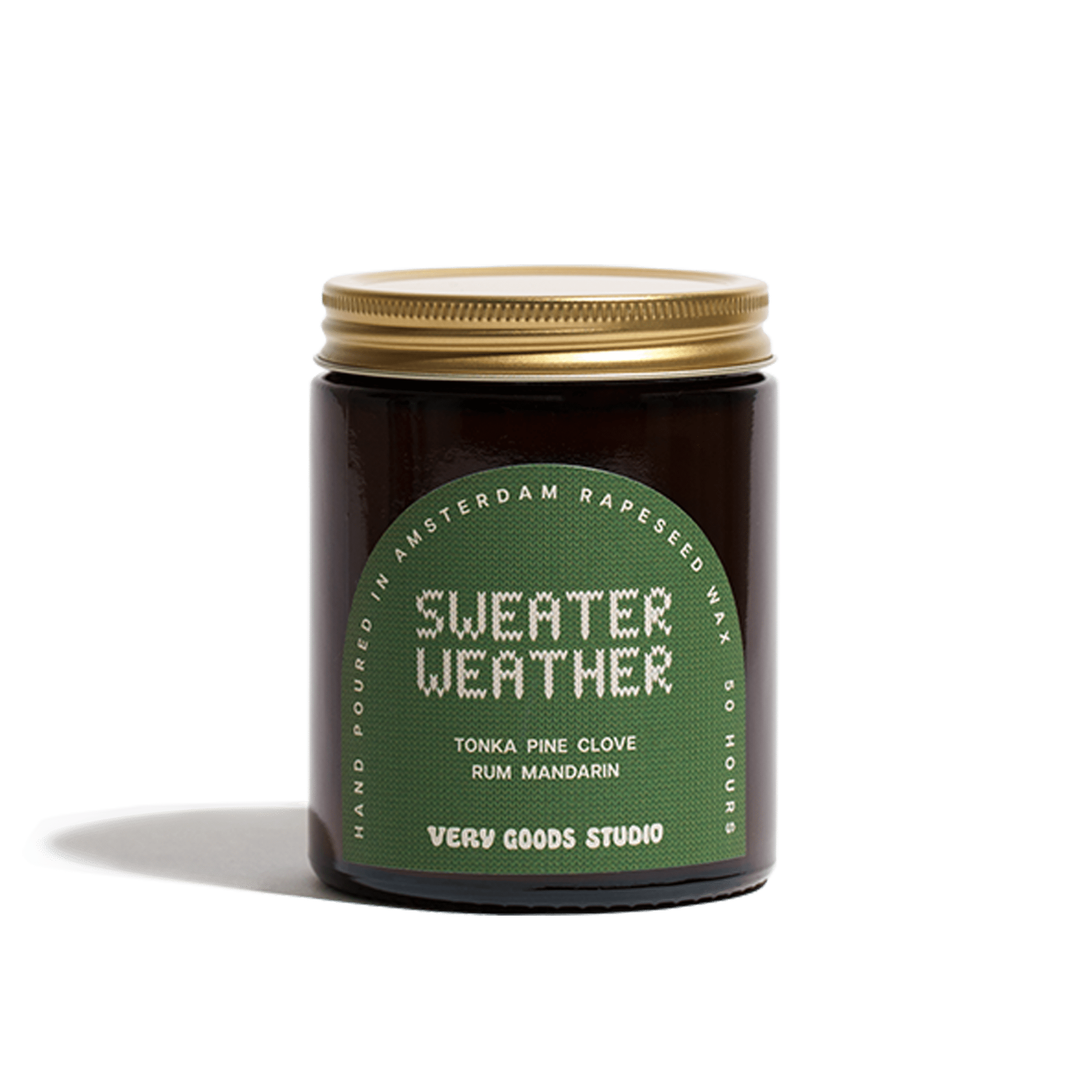 Very Goods Studio - SWEATER WEATHER Große Duftkerze im Glas (170 ml) - Kerze - ROSA ECK Concept Store