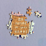 Wonderpieces - FIGHT TODAY FOR A BETTER TOMORROW Puzzle | Notietzblock - ROSA ECK - , ,