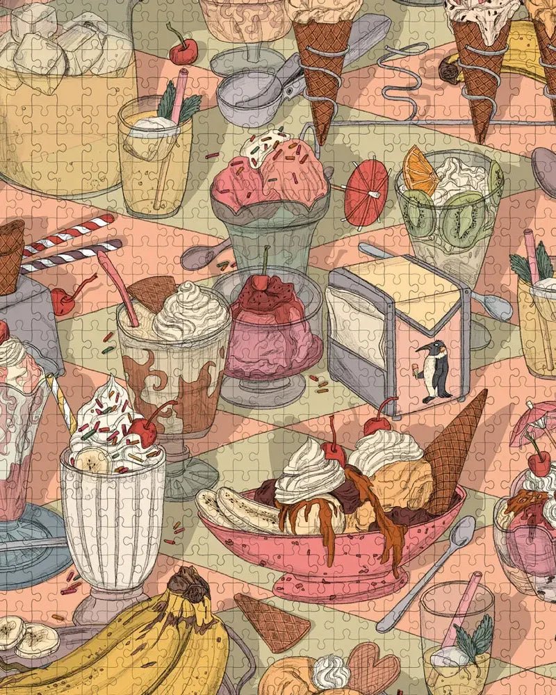 Wonderpieces - GELATO GALORE Puzzle (1000 Teile) - Puzzle - ROSA ECK Concept Store