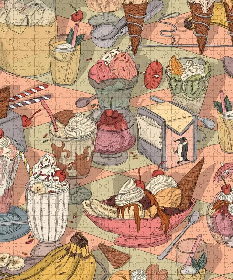 Wonderpieces - GELATO GALORE Puzzle (1000 Teile) - Puzzle - ROSA ECK Concept Store