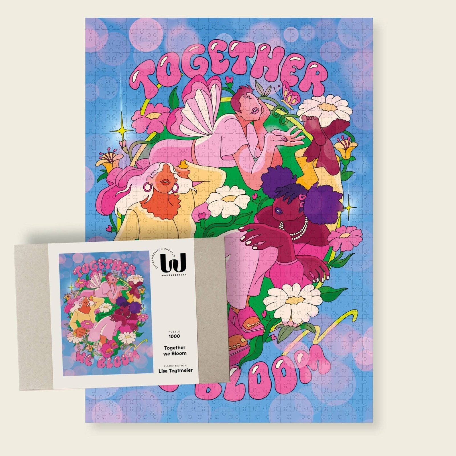 Wonderpieces - TOGETHER WE BLOOM Puzzle (1000 Teile) - Puzzle - ROSA ECK Concept Store