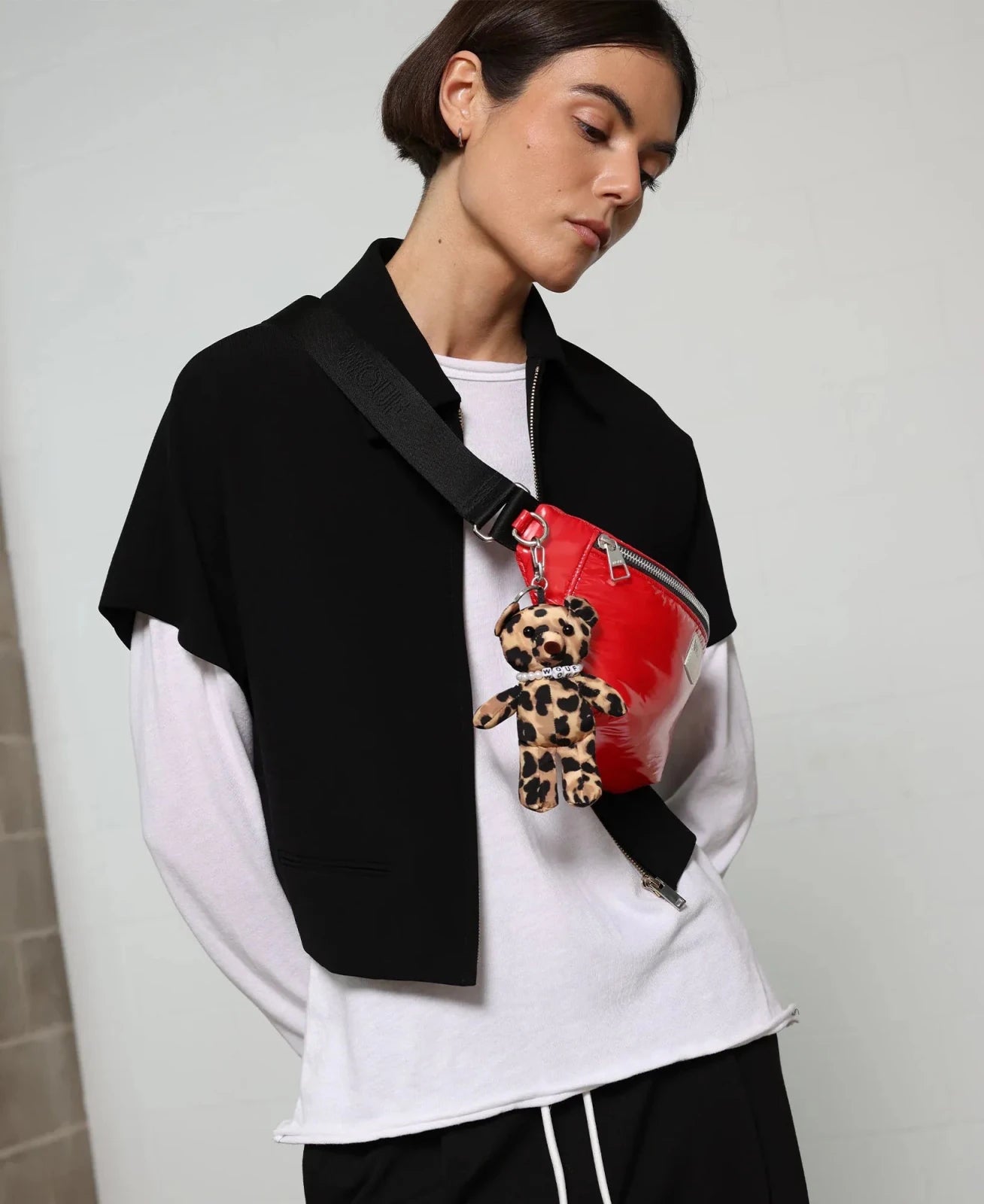 WOUF - Charm Teddy - Anhänger • Feline Bear - ROSA ECK