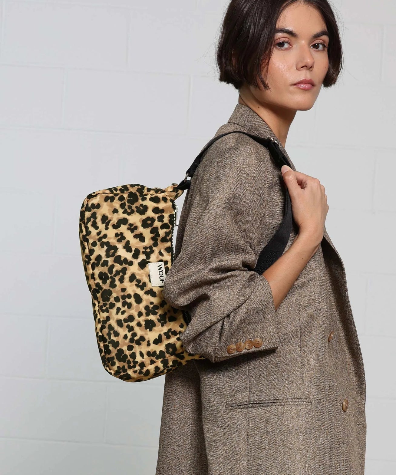 WOUF - FELINE Schultertasche - Schultertasche - ROSA ECK