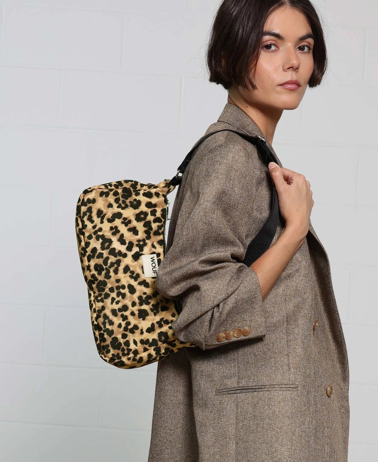 WOUF - FELINE Schultertasche - Schultertasche - ROSA ECK