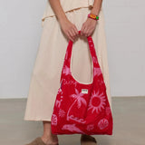 WOUF - TULUM Tragetasche Frottee - ROSA ECK