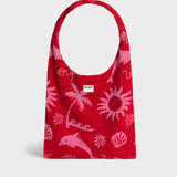 WOUF - TULUM Tragetasche Frottee - ROSA ECK
