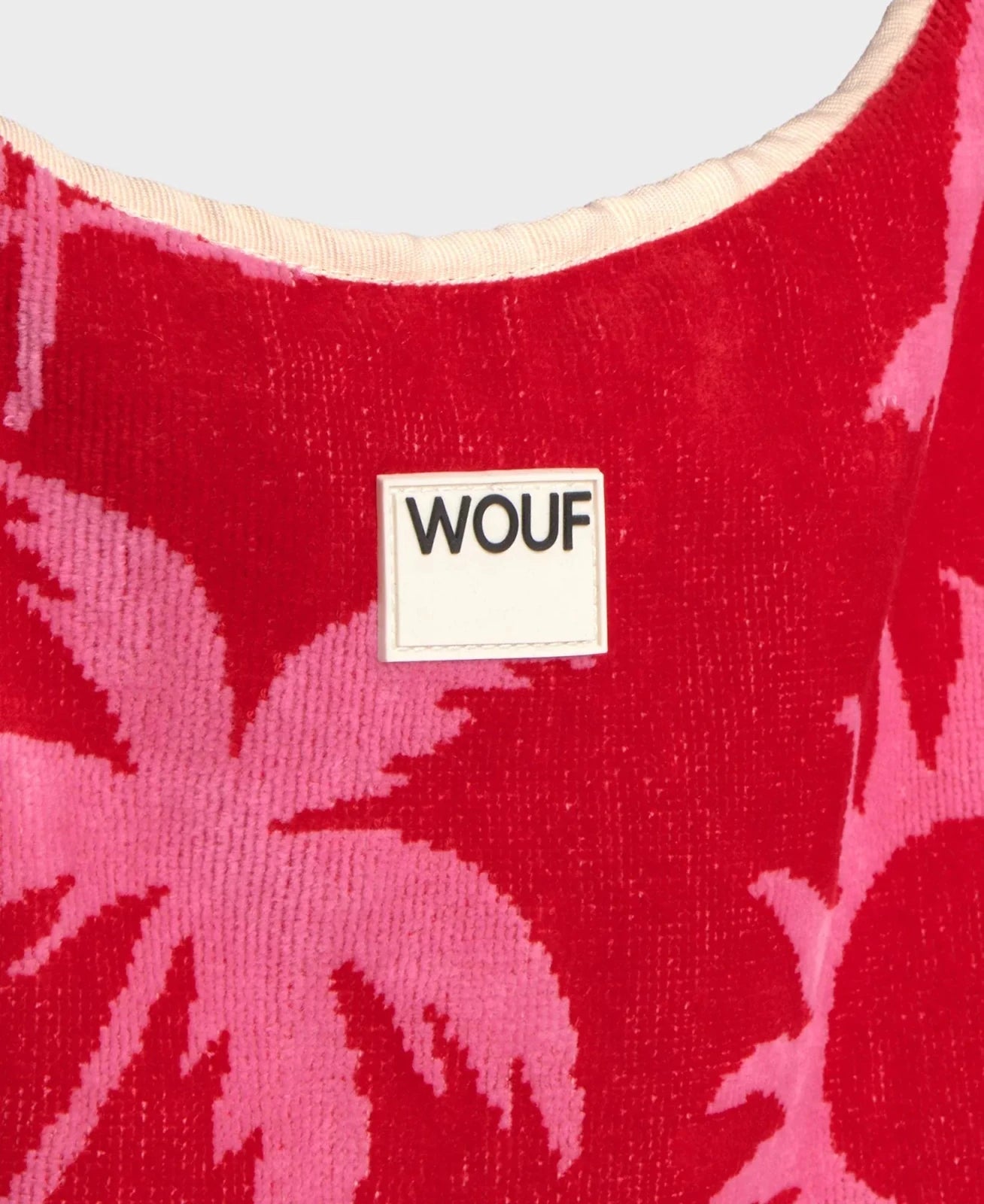 WOUF - TULUM Tragetasche Frottee - ROSA ECK