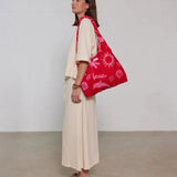 WOUF - TULUM Tragetasche Frottee - ROSA ECK