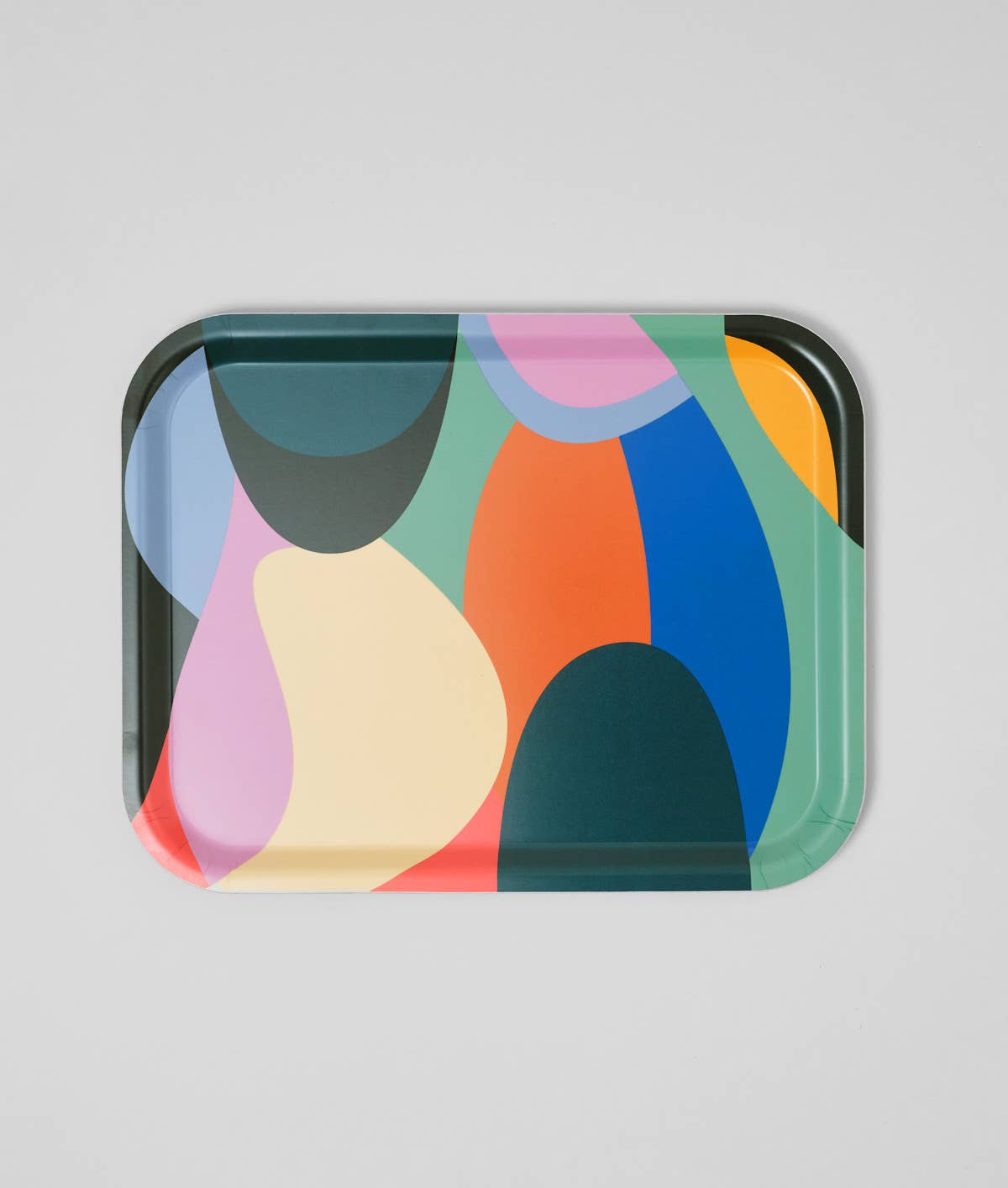 Wrap - ABSTRACT Serviertablett groß (36 × 28 cm) - ROSA ECK
