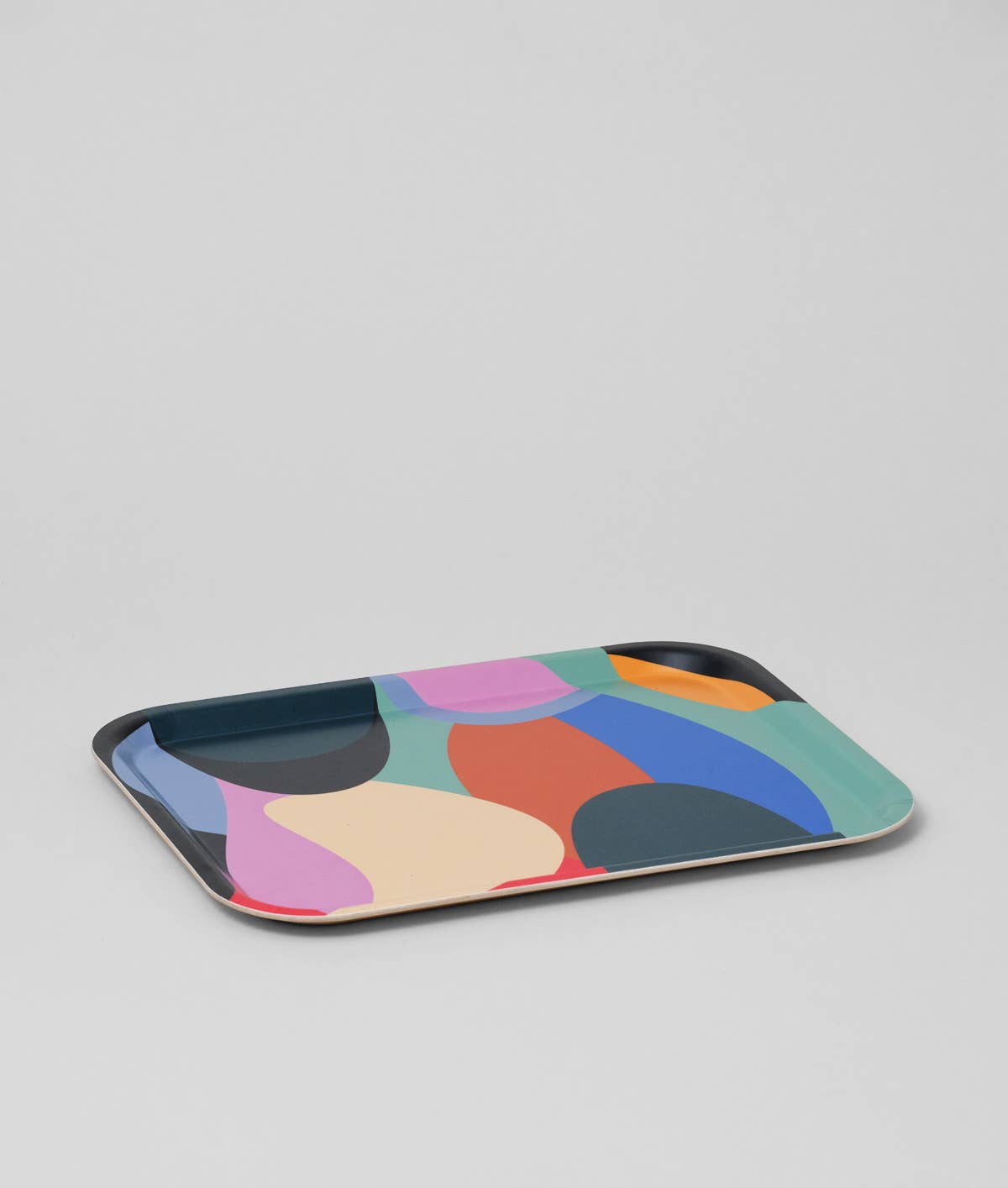 Wrap - ABSTRACT Serviertablett groß (36 × 28 cm) - ROSA ECK