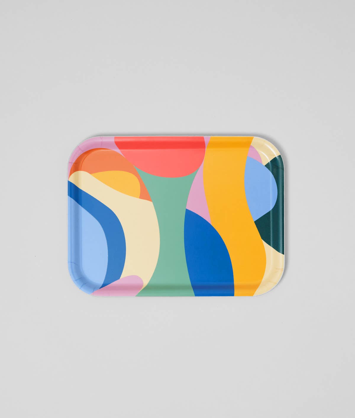 Wrap - ABSTRACT Serviertablett klein (27 × 20 cm) - ROSA ECK