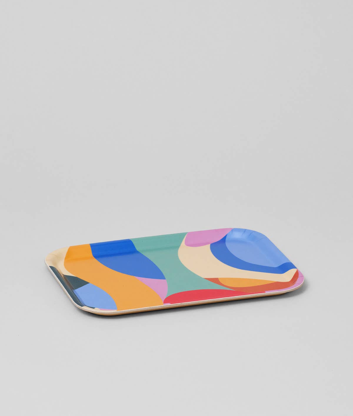 Wrap - ABSTRACT Serviertablett klein (27 × 20 cm) - ROSA ECK