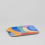 Wrap - ABSTRACT Serviertablett klein (27 × 20 cm) - ROSA ECK