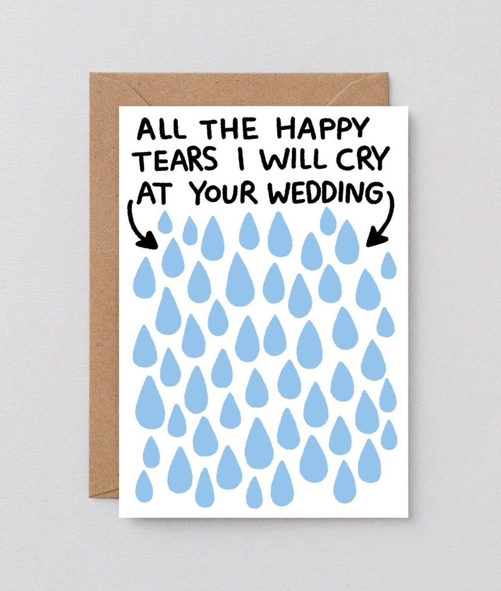 Wrap - ALL THE TEARS I WILL CRY Hochzeitskarte - Grußkarte - ROSA ECK Concept Store