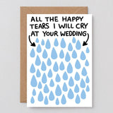 Wrap - ALL THE TEARS I WILL CRY Hochzeitskarte - Grußkarte - ROSA ECK Concept Store