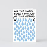 Wrap - ALL THE TEARS I WILL CRY Hochzeitskarte - Grußkarte - ROSA ECK Concept Store