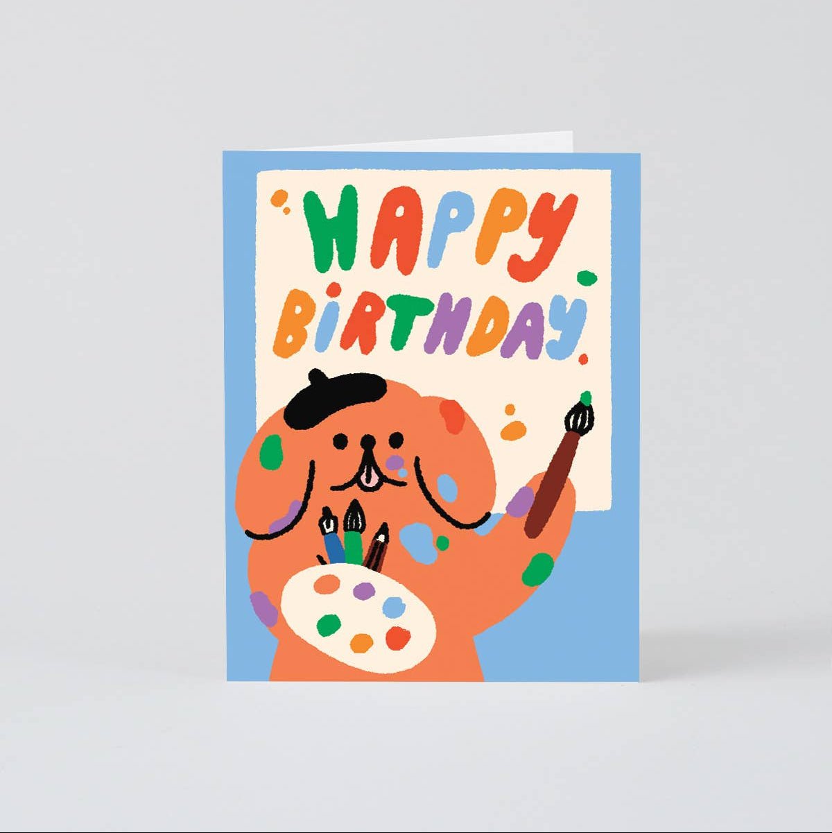 Wrap - ARTIST DOG Kinder-Geburtstagskarte - ROSA ECK