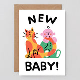 Wrap - BABY AND CAT Grußkarte - Grußkarte - ROSA ECK Concept Store