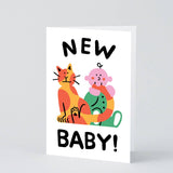 Wrap - BABY AND CAT Grußkarte - Grußkarte - ROSA ECK Concept Store