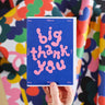 Wrap - BIG THANK YOU Geprägte Grußkarte - Grußkarte - ROSA ECK