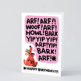 Wrap - BIRTHDAY BARK Grußkarte zum Geburtstag - ROSA ECK